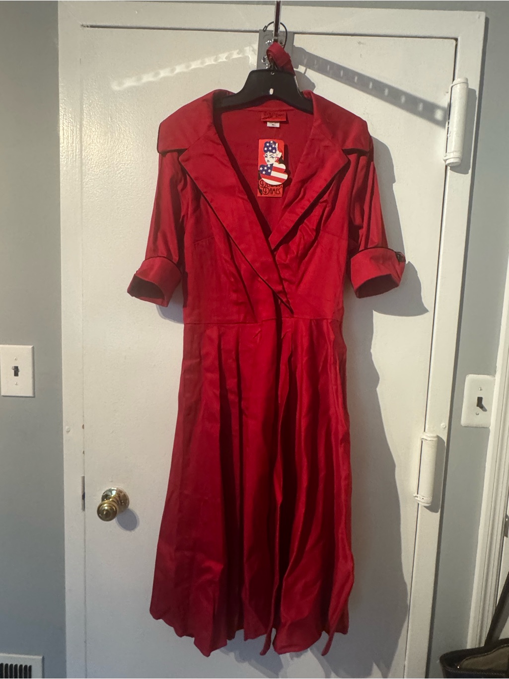 Deadly Dames Haunted Housewife Swing Dress In Red Xl Nwt